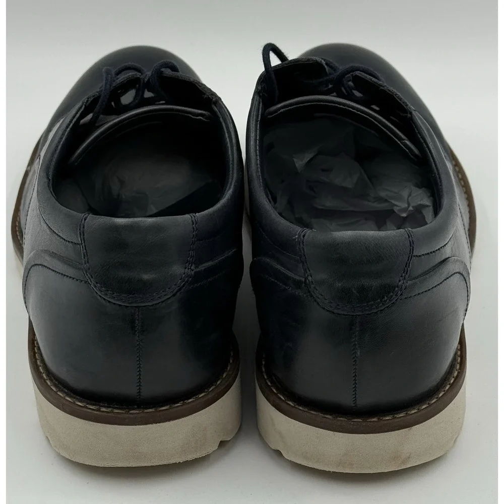 Rockport Colben CH4016 Navy Blue Leather Lightweight White Sole  Mens US 12 M‎